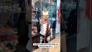 5 năm trước anh cả đ&atilde; nhập vai thế n&agrave;y rồi 😅 #marvel #nhapvai #cosplay #hahoafamily #giadinh