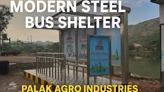 Modern Steel Bus Shelter | Smart City Project Yatri Shade Maker Palak Agro Bhopal 9425458731