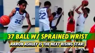 THROW BACK TO WHEN&rdquo; Aaron Ashley Drops 37 POINTS WITH A SPRAINED WRIST! 7th Grader Is The TRUTH💯#fyp