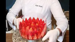 Strawberry Cheese cake | No bake | Chef Hisham