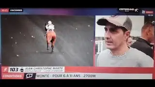 2025- 13 sept - Interview de Jean-Christophe Marty - Avant la course de I LOVE D'AMOUR &agrave; VINCENNES