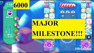 Candy Crush Soda Saga Level #6000 Major Milestone super lucky 13 moves left Rainbow Kimmy!!!
