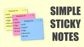 How To Set Sticky Notes in Windows Pc?