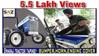Inder art /Swaraj tractor taping:- Bumper, Horn ,Engine Cover / tractor 🚜 video