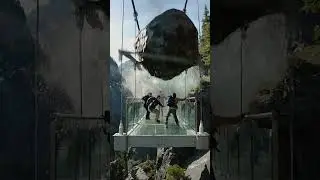 😨 Tourists Watch in Horror as Glass Platform Collapses! #trending #shorts #usa
