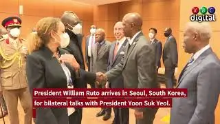 President Ruto arrives in South Korea for bilateral talks with President Yoon Suk Yeol