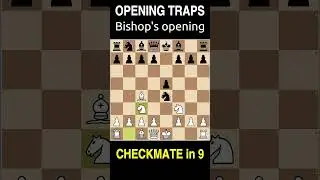 Checkmate in Just 9 Moves!? 😱♟️#ChessTrap #QuickCheckmate #ChessShorts #OpeningTrap #FastWin