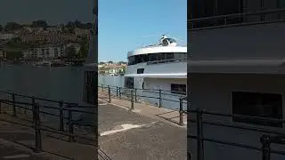 Helicopter in Bristol Docks &ndash; Rotorway Exec on the Back of a Boat | Waterfront Aviation Footage