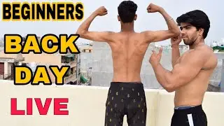 BEGINNERS BACK WORKOUT AT HOME/LIVE STREAM