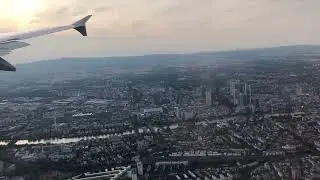 Landing in Frankfurt Germany