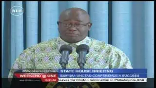 State House 24th July 2016 Briefing on success of UNCTAD Conference