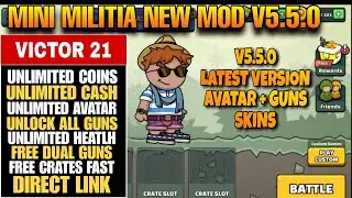 Mini Militia Mod Apk New Latest Version | Unlock All Avatar Max Rank | Unlimited Cash&Coins Supreme