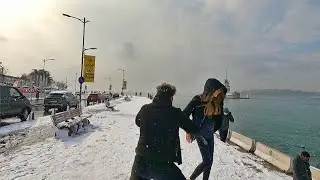 Istanbul Walk | Snowfall in &Uuml;sk&uuml;dar, Winter 2021