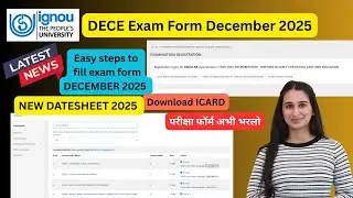 DECE IGNOU Exam Form December 2025 Level Up Learning Simran Gumber