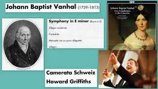 Johann Baptist Vanhal: Symphony in E minor, Bryan e2, Camerata Schweiz