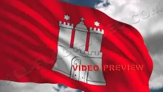 Video of flag of Hamburg