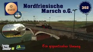 LS 25 Nordfriesische Marsch o.G.   - 302 -  Ein gigantischer Umweg