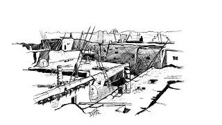 View in Zuni, Looking Northeast