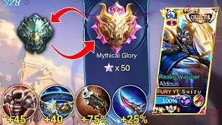 TRYING MYTHICAL GLORY ALDOUS SHOT GUN BUILD