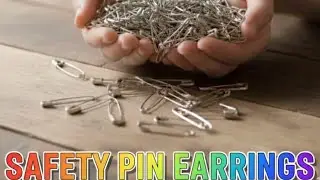 Letest design handmade earrings #safetypin earrings #handmade #jewellery #diy #earrings #viral