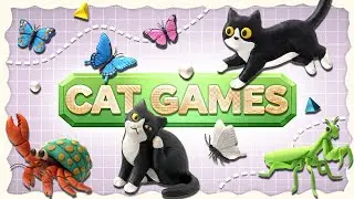 CAT TV 📺 3D Game for Cats to Watch &ndash; Ultimate CAT GAMES 🦋 4K60FPS 🪲 Vol 9