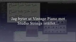 Att skriva musik med Step Input Keyboard / Transposer / Studio Strings Articulations