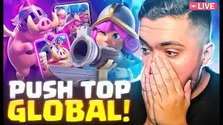 PUSHZIN COM DECK FULL 16 e RANQUEADA +GD! clash royale ao vivo