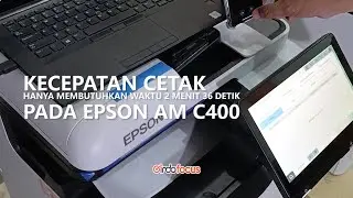 Ini Dia Kecepatan Cetak Printer EPSON AM C400 Sebelum Di Upgrade Ke AM C550 #video #education #fypシ