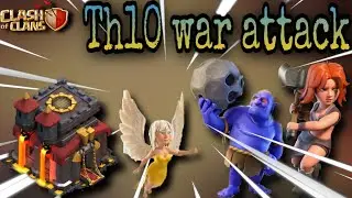 th10 valkyrie attack strategy || th10 best war attack strategy || th10 attack strategy | th10 attack