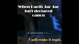 When Darth Jar Jar isn't declared canon #starwars #jarjarbinks #darthjarjar #thephantommenace