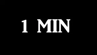 Simple 1 minute interval timer video for looping
