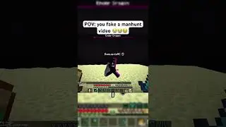 if you stage a manhunt this can actually Happen btw 😭🙏🏼🤣 #minecraft #gaming