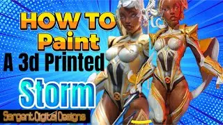 Как раскрасить: Storm, напечатанный на 3D-принтере