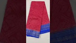 Lightweight textured sarees  with elegant contrast zari borders for  everyday & festive wear#saree