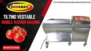 Tomato Washing in Tilting Vegetable Bubble Washer Machine | Commercial Commercial Bulk Vegetable