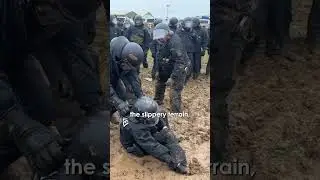 Немецкая полиция по борьбе с беспорядками разгромлена &laquo;Грязевым Волшебником&raquo;🧙