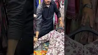Binsaeed Printed Frocks now at Asim Fabrics! Shop S&ndash;L sizes online/in-store. WhatsApp 0319 7083520