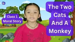 Short story in English for kids - The two cats and a monkey story - Moral Stories for KIDS - Stories