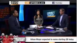 Espn First Take Cardale Jones Or Jt Barrett For