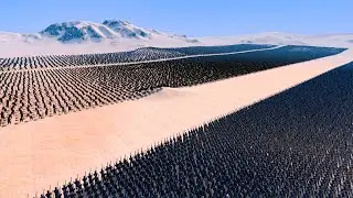 15.000 Uruk Hai Warriors vs 25.000 Wolfs | Ultimate Epic Battle Simulator