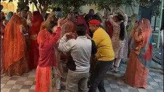 Village marriage vlog, Shari me Sab me kiya Jordan dance, Marwari dance 