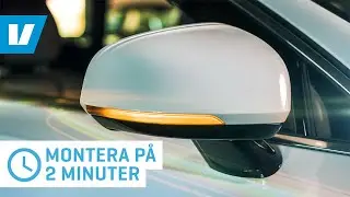 Monterar dynamiska LED blinkers till Volvo S60, S90, V60, V90! Mycket snygg effekt!