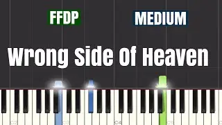 Five Finger Death Punch - Wrong Side Of Heaven Piano Tutorial | Medium