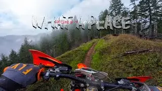 slippery day with not traction at all KTM300XC n