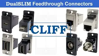 DualSLIM Narrow Feedthrough Connectors from CLIFF Electronics