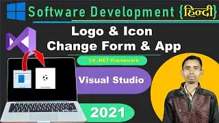 How to Change Visual Studio Project icon & exe File Logo | Visual Studio 2022 tutorial in Hindi