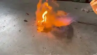 Burning Stuff With Makeshift Lysol Flamethrower