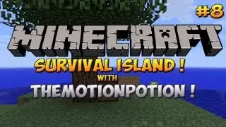 Minecraft - SURVIVAL ISLAND! - Cobblestone Generator II - w/ TheMotionPotion | Ep.8