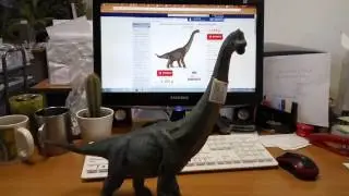 Брахиозавр 39 см Brachiosaurus &mdash; фигурка-игрушка динозавра Papo 55030