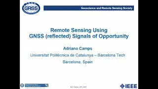 13. Remote Sensing Using GNSS (reflected) Signals of Opportunity